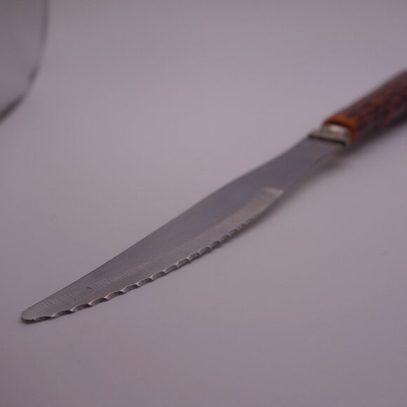 Set of Eight(8) Crown Sheffield Stainless C.S.C. Warranted Cutlery Steak Knives - Picture 6 of 11